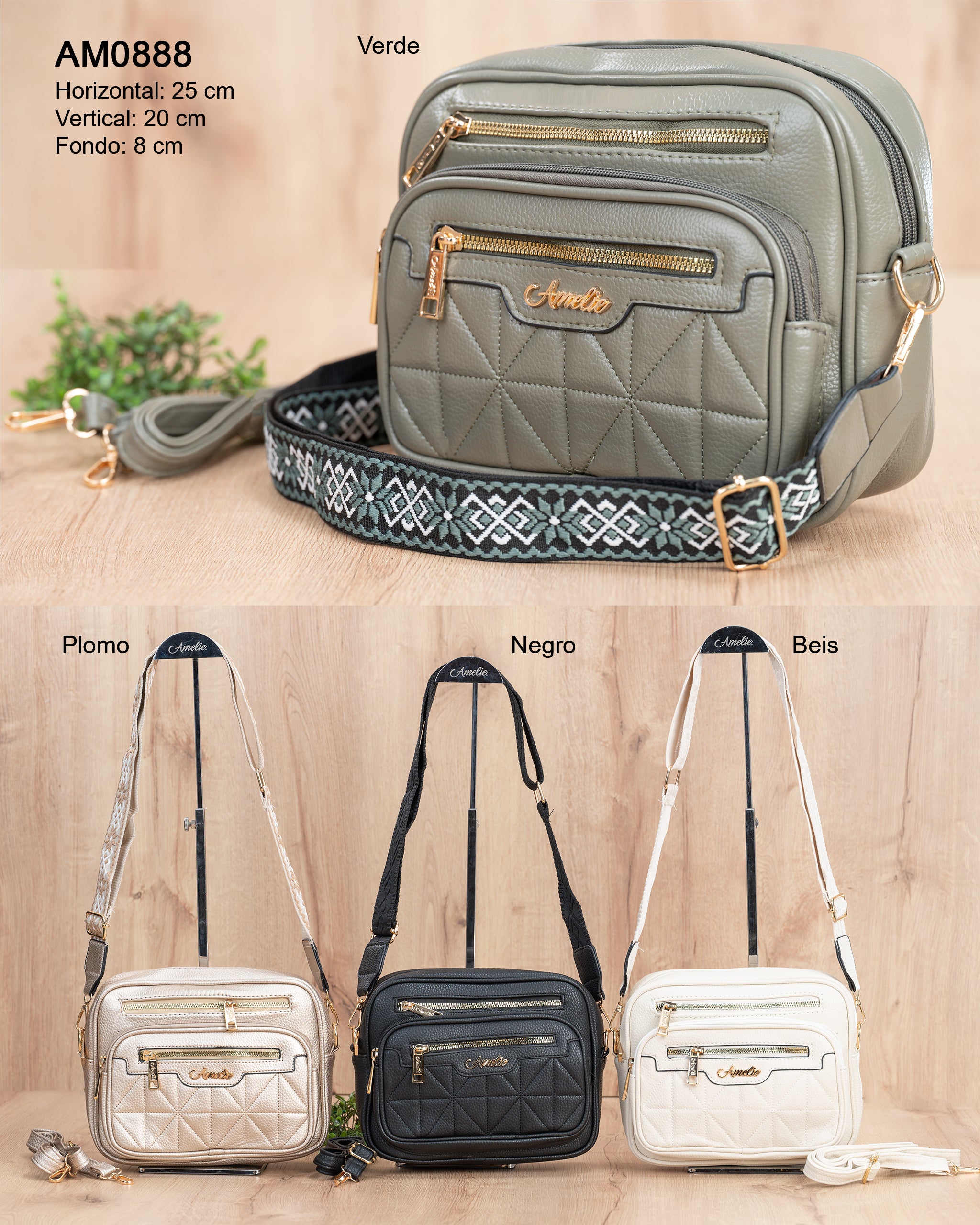 Bolso manos libres (4 bolsillos)