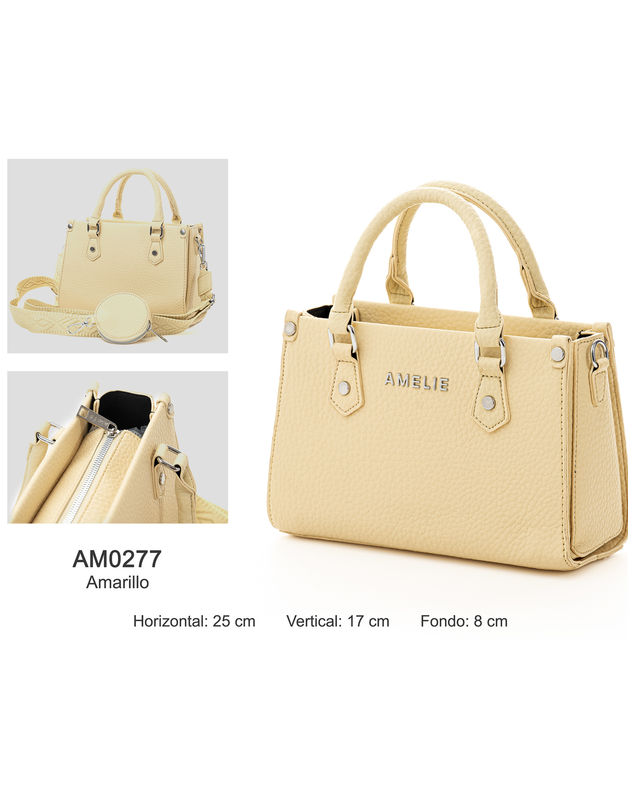 👜 Bolso Estructurado AM0277: Elegancia Compacta y Versátil